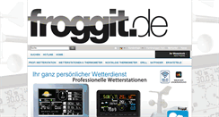 Desktop Screenshot of froggit.de